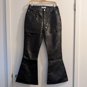 Beaufille Black Textured Pants